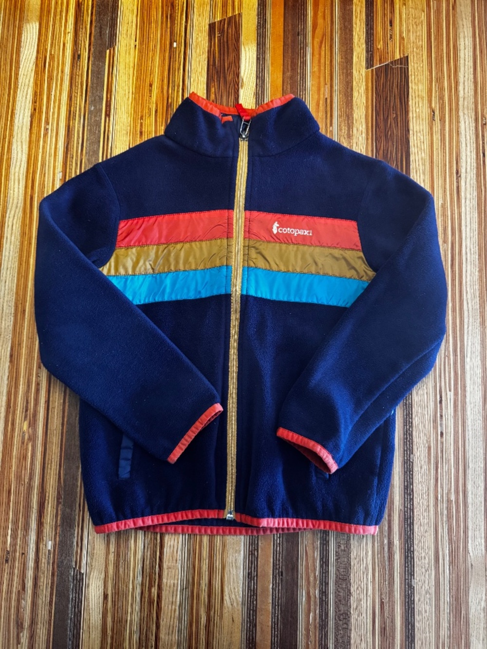 Cotopaxi kids blue fleece size small